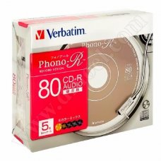 CD-R Verbatim, AZO, Music, Phono-R 80min, Slim case 10бр.